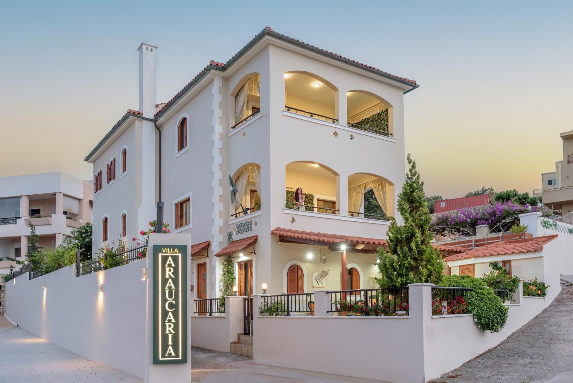 Villa Araucaria - Private Pool, Jacuzzi, Sea View Rethymno  Exterior photo
