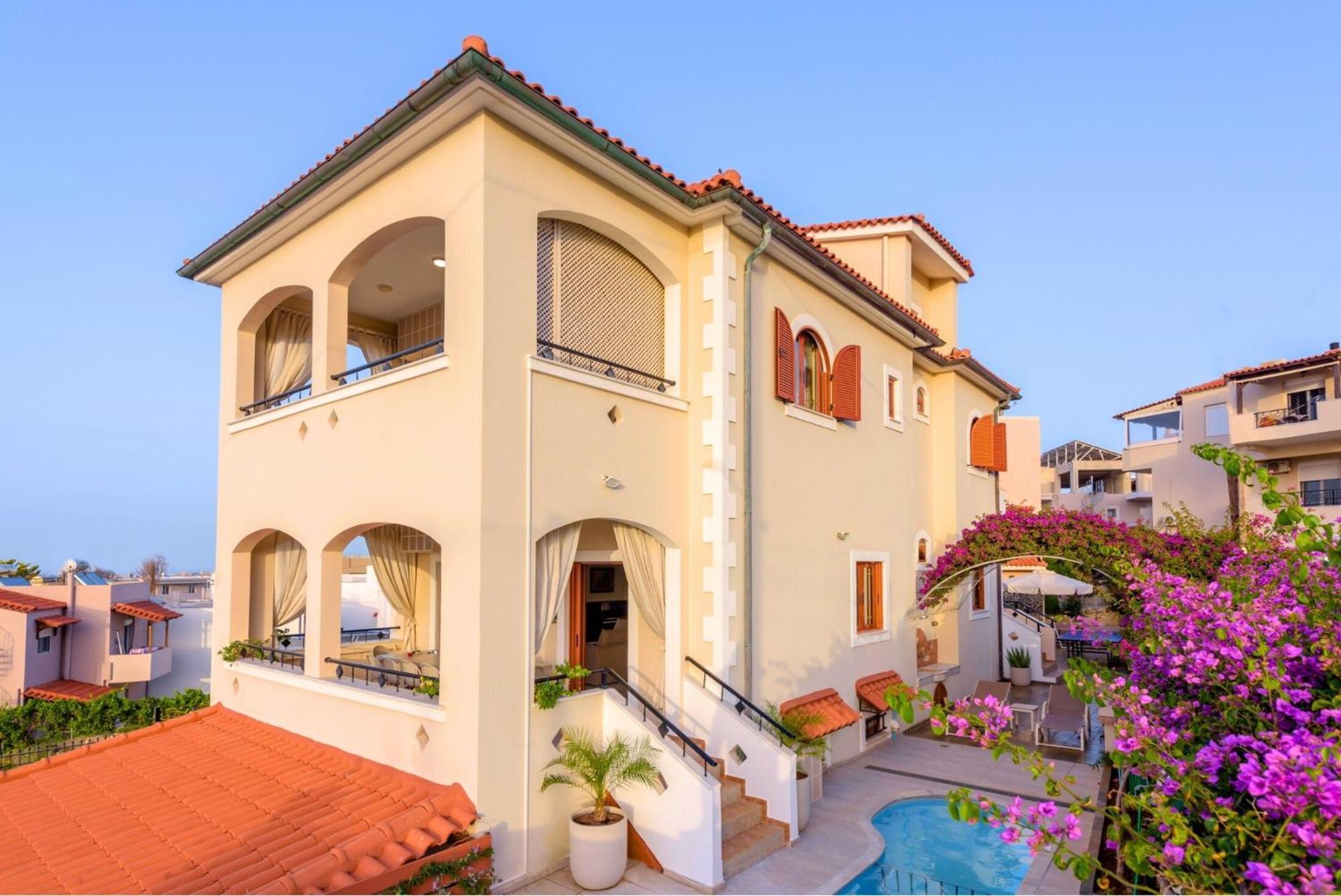 Villa Araucaria - Private Pool, Jacuzzi, Sea View Rethymno  Exterior photo